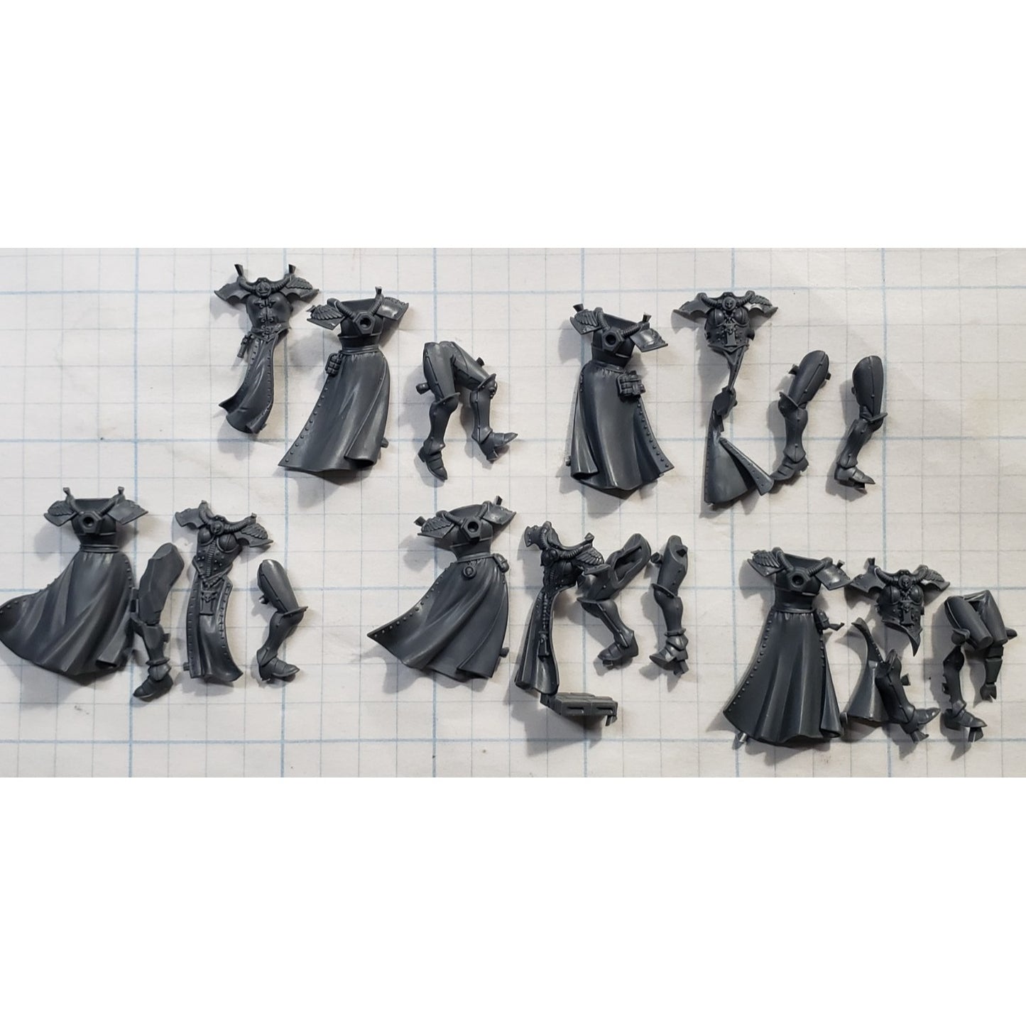 40K Adeptus Sororitas Bits Battle Sister Squad Robed Torso Legs x5 Set