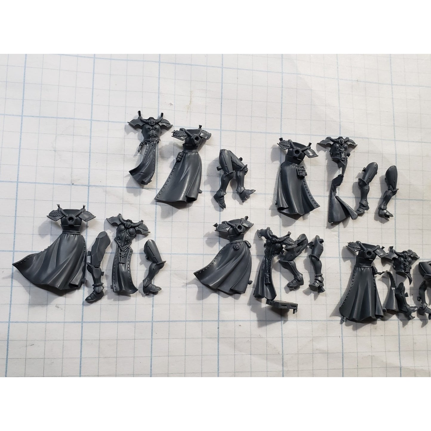 40K Adeptus Sororitas Bits Battle Sister Squad Robed Torso Legs x5 Set