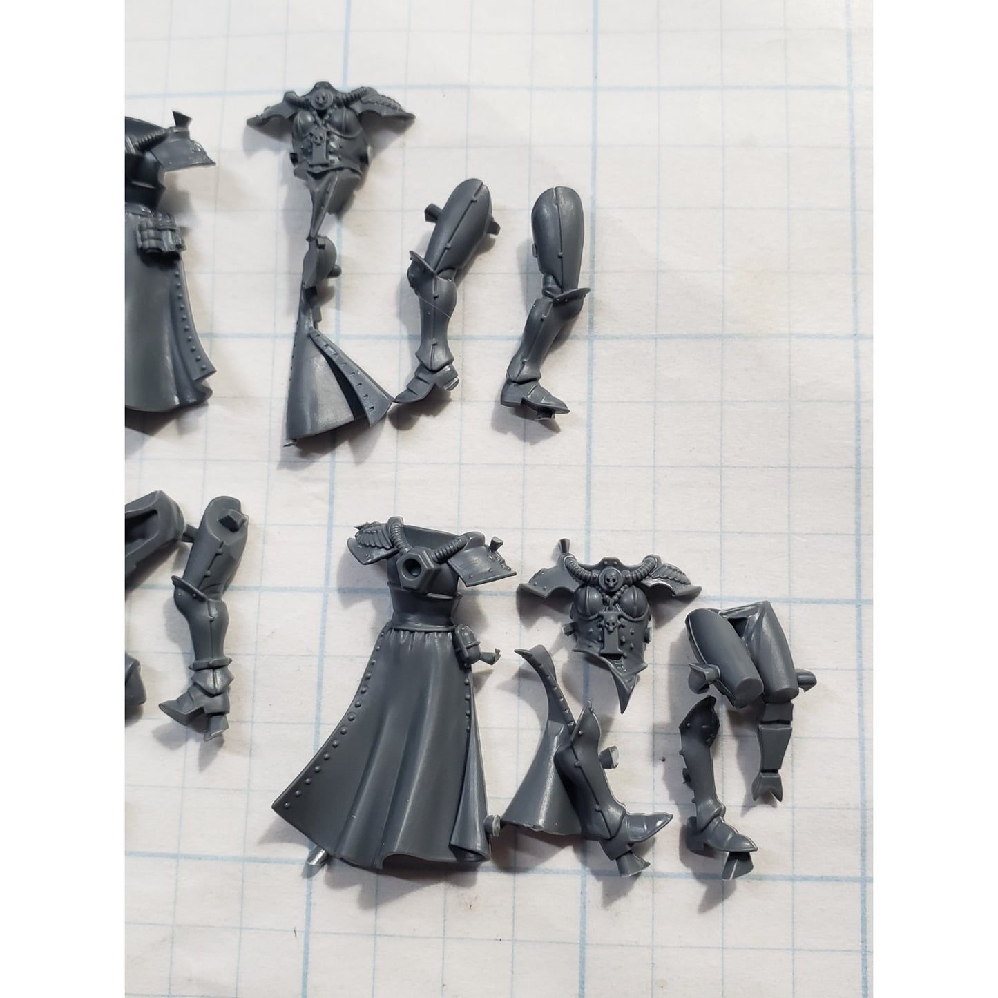 40K Adeptus Sororitas Bits Battle Sister Squad Robed Torso Legs x5 Set