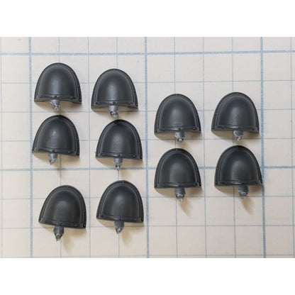 30k Space Marine Bits Legionnaire Mark II Crusade Armor Crested Shoulder Pad x10