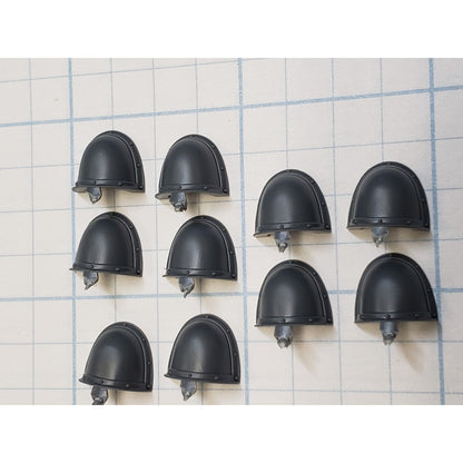 30k Space Marine Bits Legionnaire Mark II Crusade Armor Crested Shoulder Pad x10
