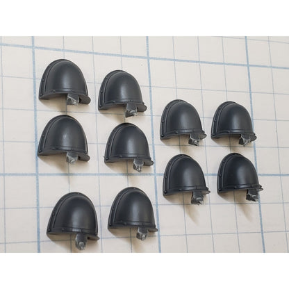 30k Space Marine Bits Legionnaire Mark II Crusade Armor Crested Shoulder Pad x10
