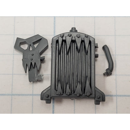 40k Ork Bits Trukk Engine Radiator w Hose & Skull Icon Set