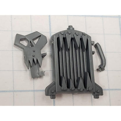 40k Ork Bits Trukk Engine Radiator w Hose & Skull Icon Set