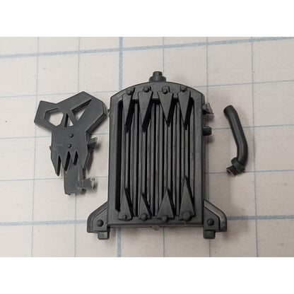 40k Ork Bits Trukk Engine Radiator w Hose & Skull Icon Set