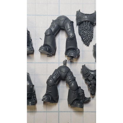 40k Space Wolves Bits Wolf Pack Grey Hunter Blood Claws Torso & Legs x4 Set