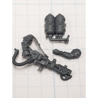 40k Astra Militarum Bits Cadian Shock Troops Flamer w Promethium Tank