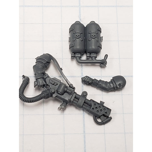 40k Astra Militarum Bits Cadian Shock Troops Flamer w Promethium Tank