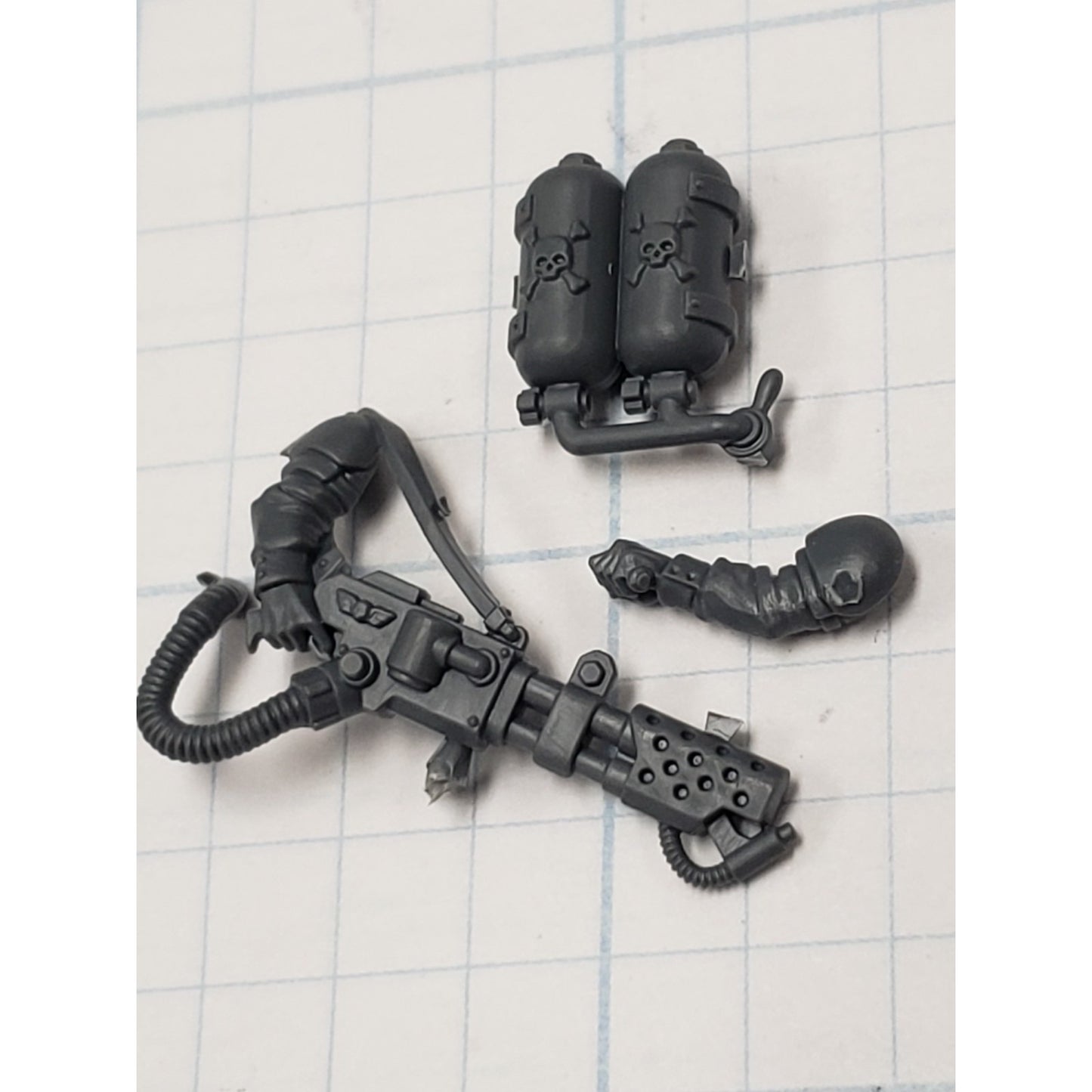 40k Astra Militarum Bits Cadian Shock Troops Flamer w Promethium Tank