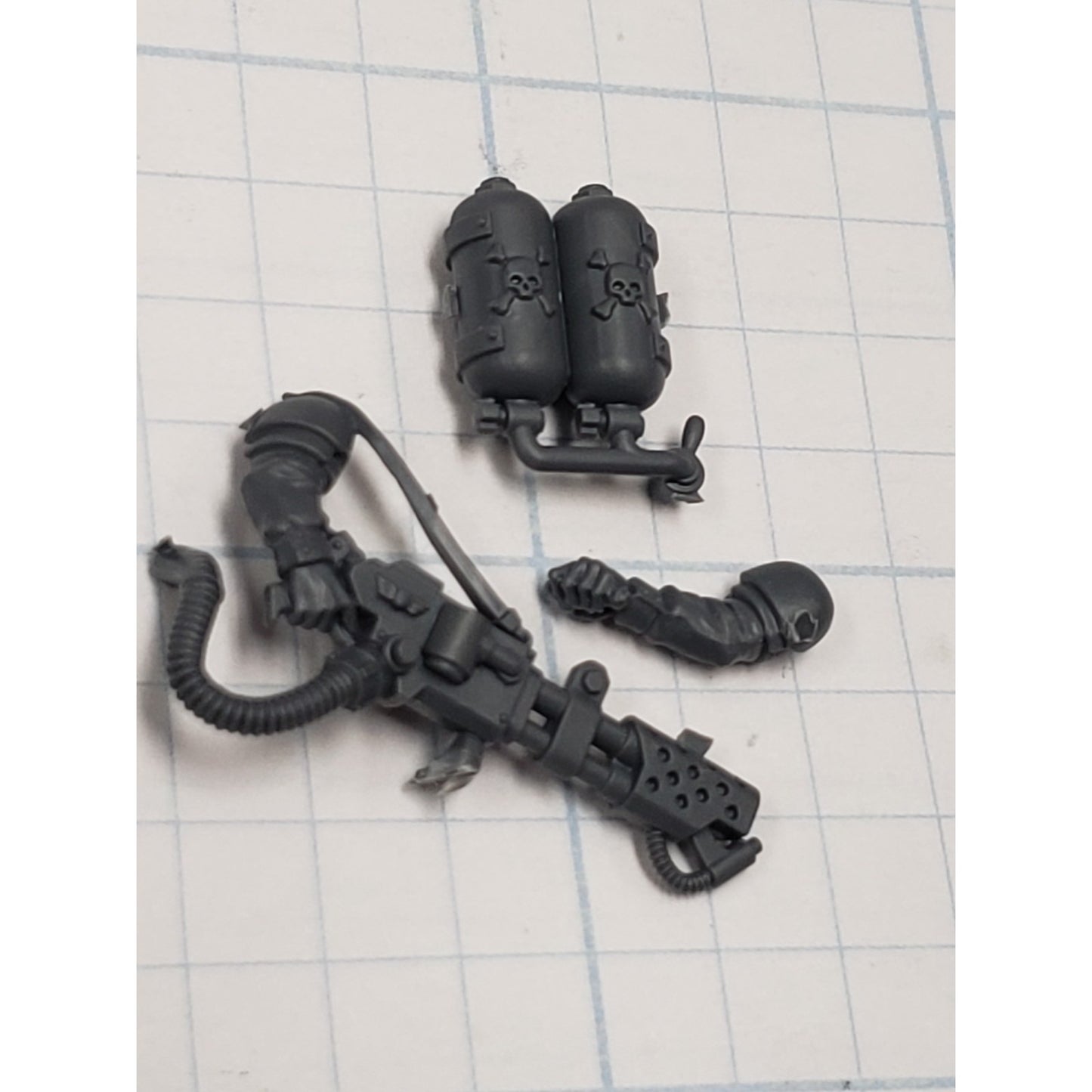 40k Astra Militarum Bits Cadian Shock Troops Flamer w Promethium Tank