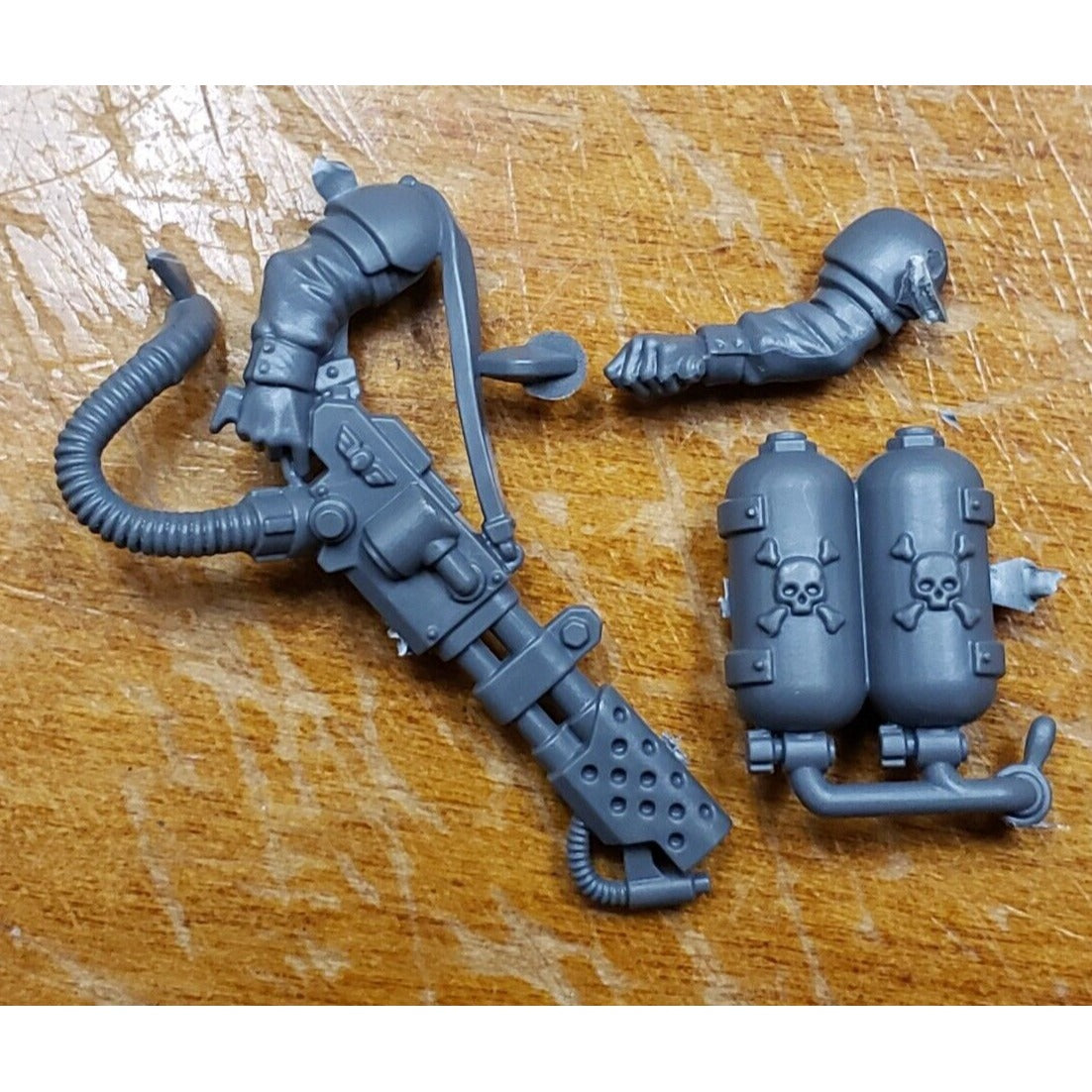 40k Astra Militarum Bits Cadian Shock Troops Flamer w Promethium Tank