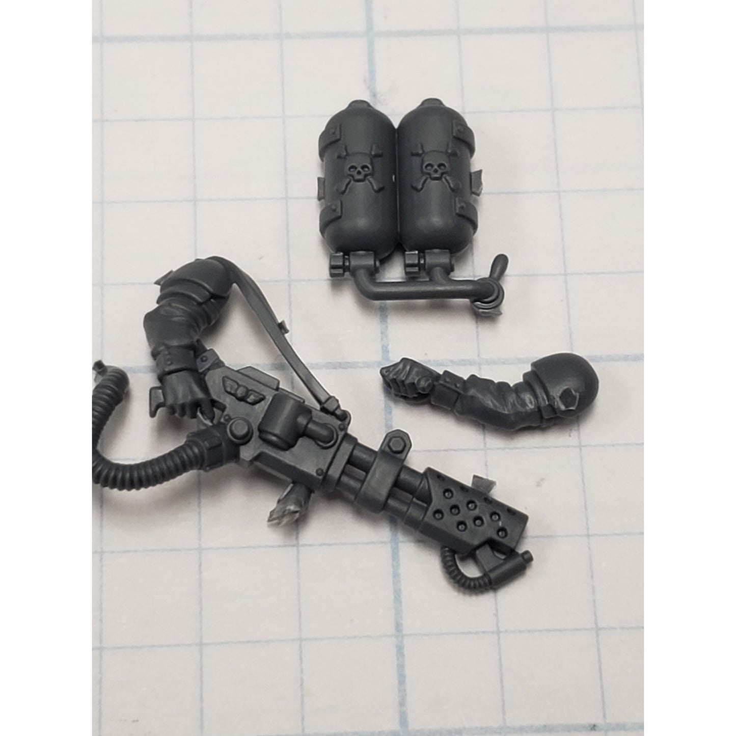 40k Astra Militarum Bits Cadian Shock Troops Flamer w Promethium Tank