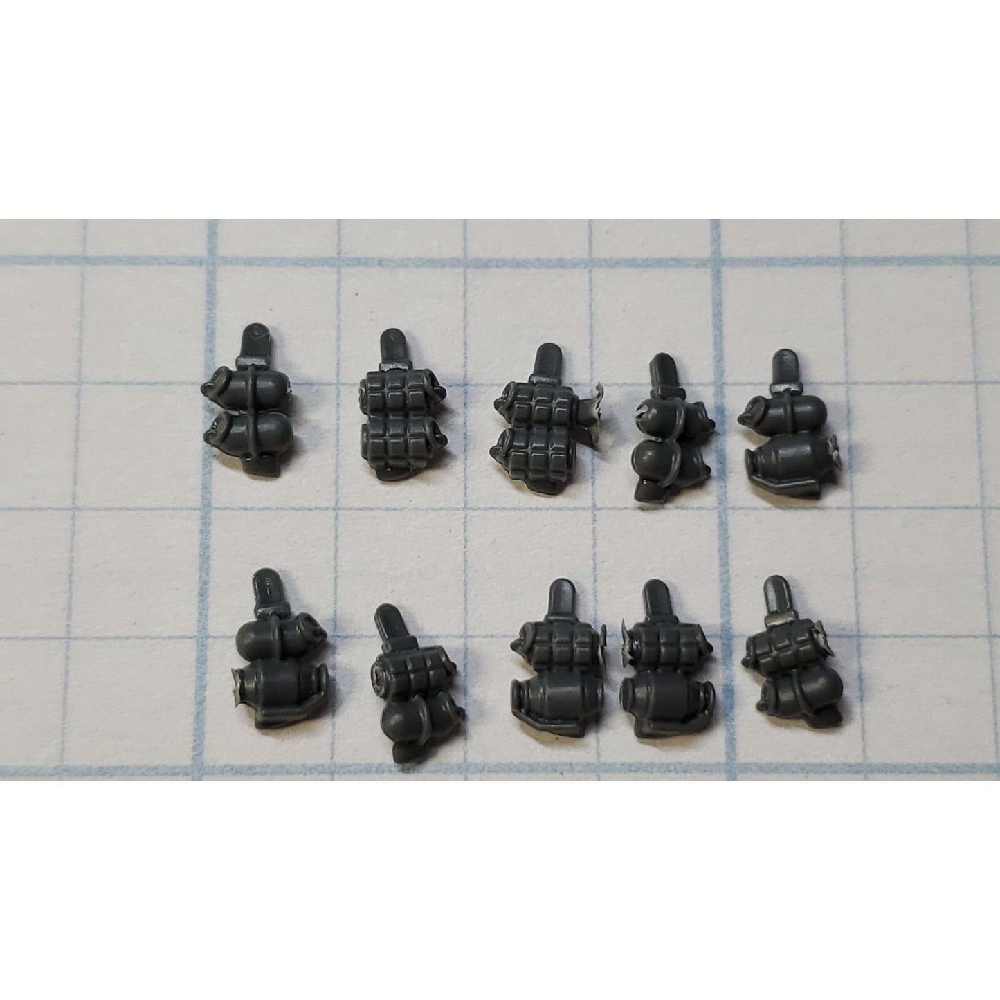 40k Space Marine Bits Reiver Phobos Grenade Packs x10 Set