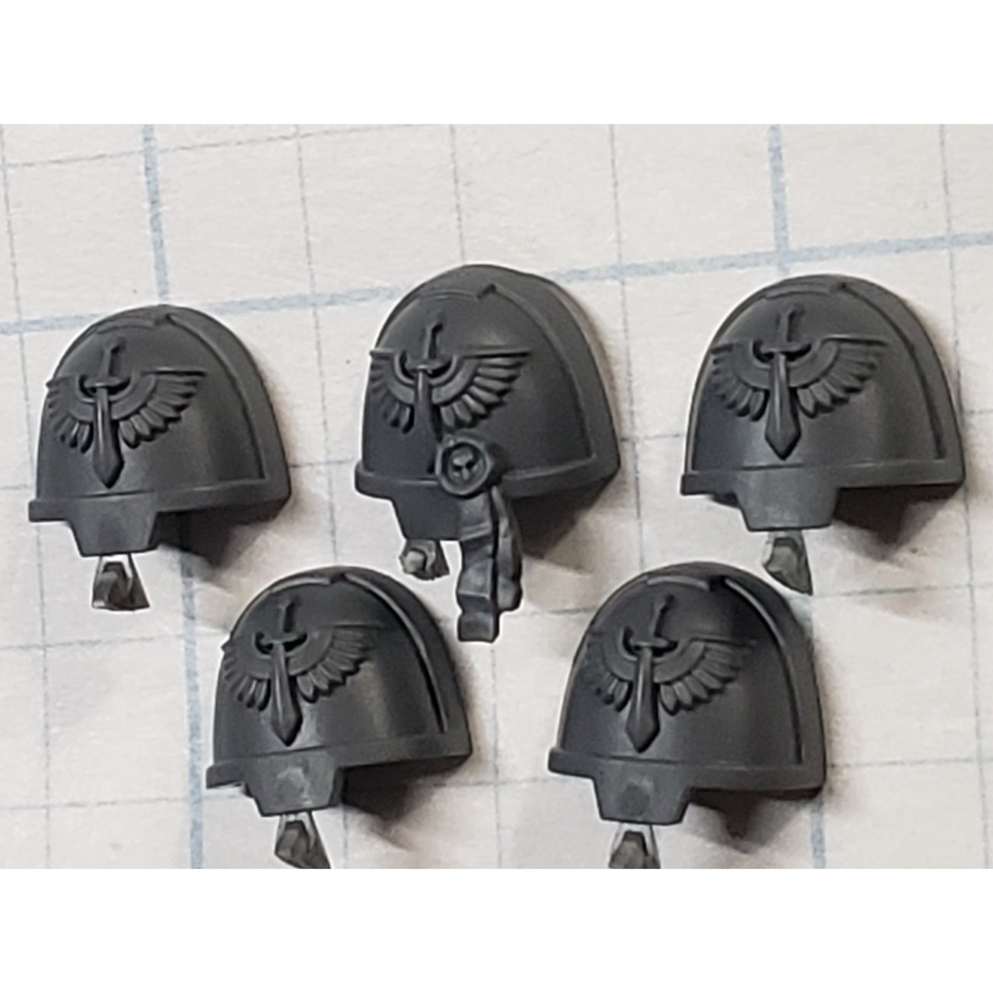 40k Dark Angels Bits Upgrade Primaris Intercessor Shoulder Pads x5 Set D08