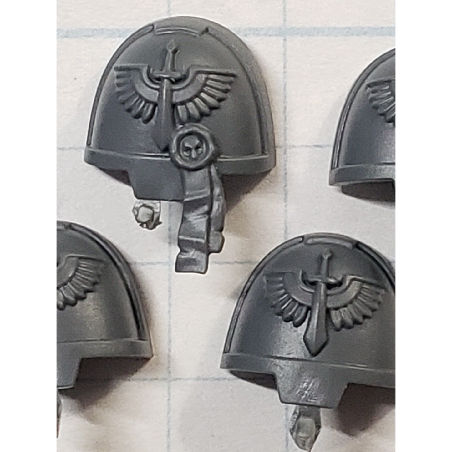 40k Dark Angels Bits Upgrade Primaris Intercessor Shoulder Pads x5 Set D08