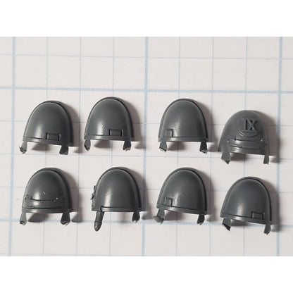 40k Space Marine Bits Devastator Plain & Decorated Shoulder Pad x8