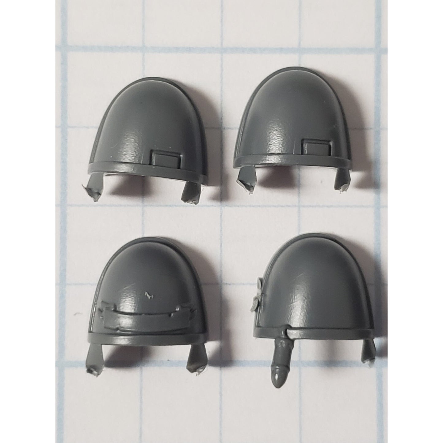 40k Space Marine Bits Devastator Plain & Decorated Shoulder Pad x8