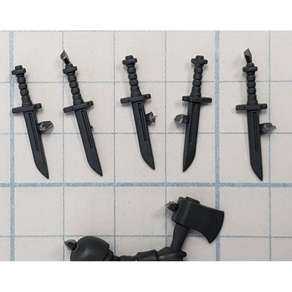 40k Astra Militarum Bits Cadian Upgrade Arm w Axe & Bayonet Set