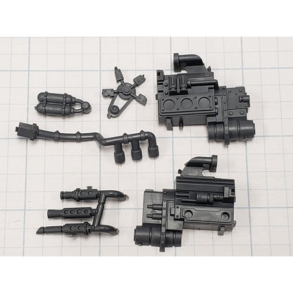 40k Ork Bits Trukk Engine w Turbo & Exhaust Pipes Set
