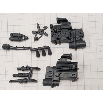 40k Ork Bits Trukk Engine w Turbo & Exhaust Pipes Set