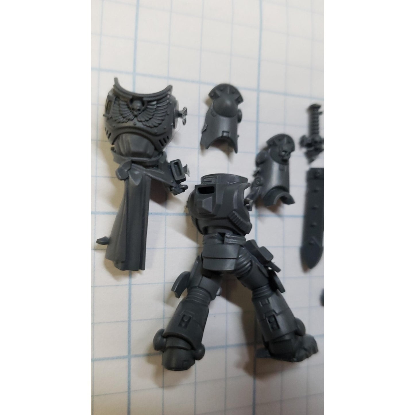 40k Space Marines Bits Bladeguard Veteran Torso Legs Sheath #17