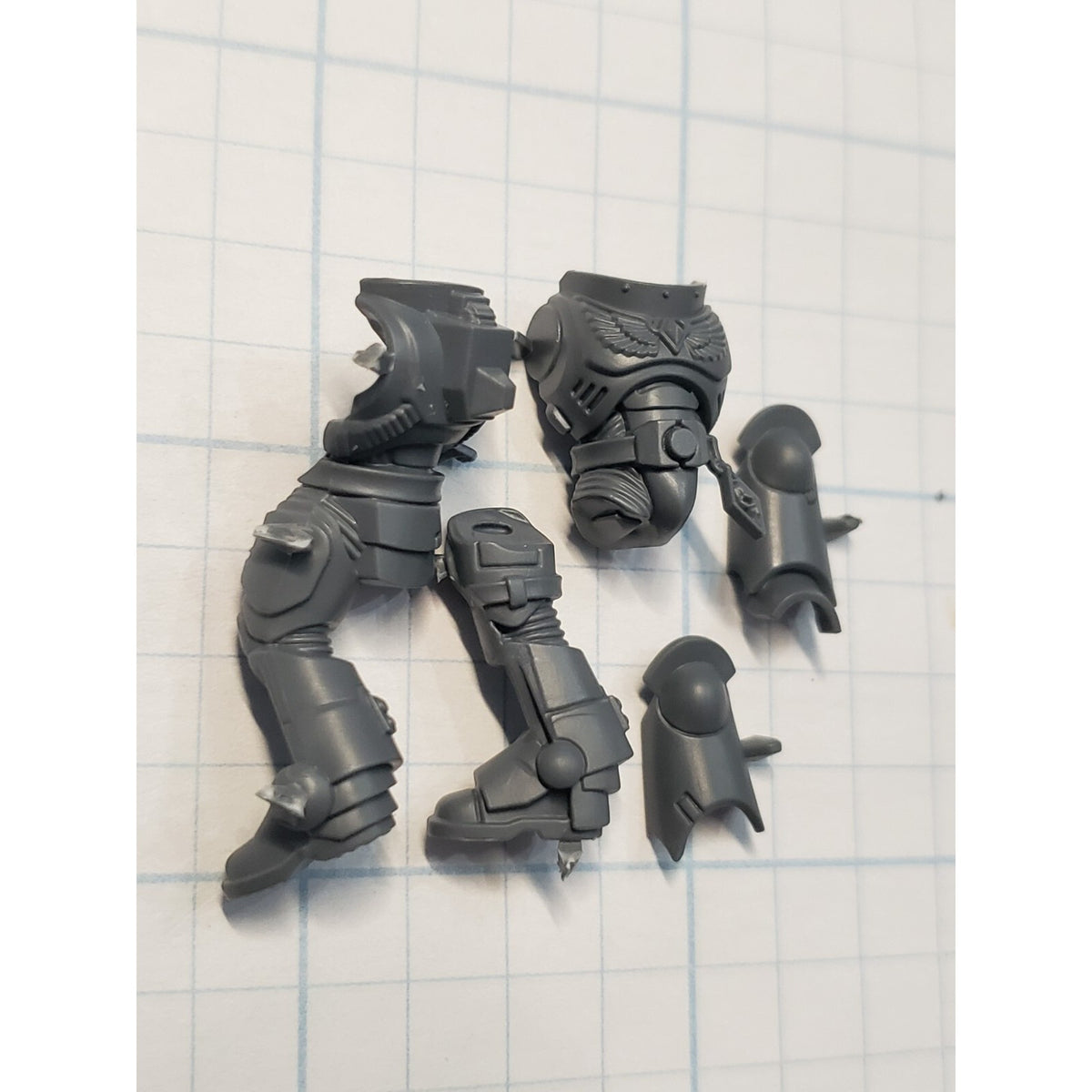 40k Space Wolves Bits Grey Hunters Pack Torso Legs Mark X Armor #23