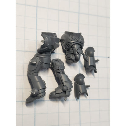 40k Space Wolves Bits Grey Hunters Pack Torso Legs Mark X Armor #23