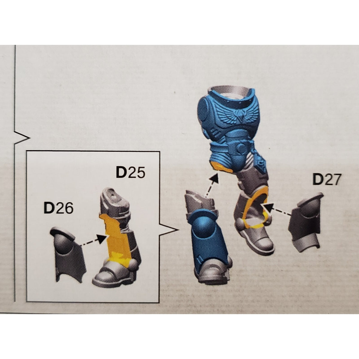 40k Space Wolves Bits Grey Hunters Pack Torso Legs Mark X Armor #23