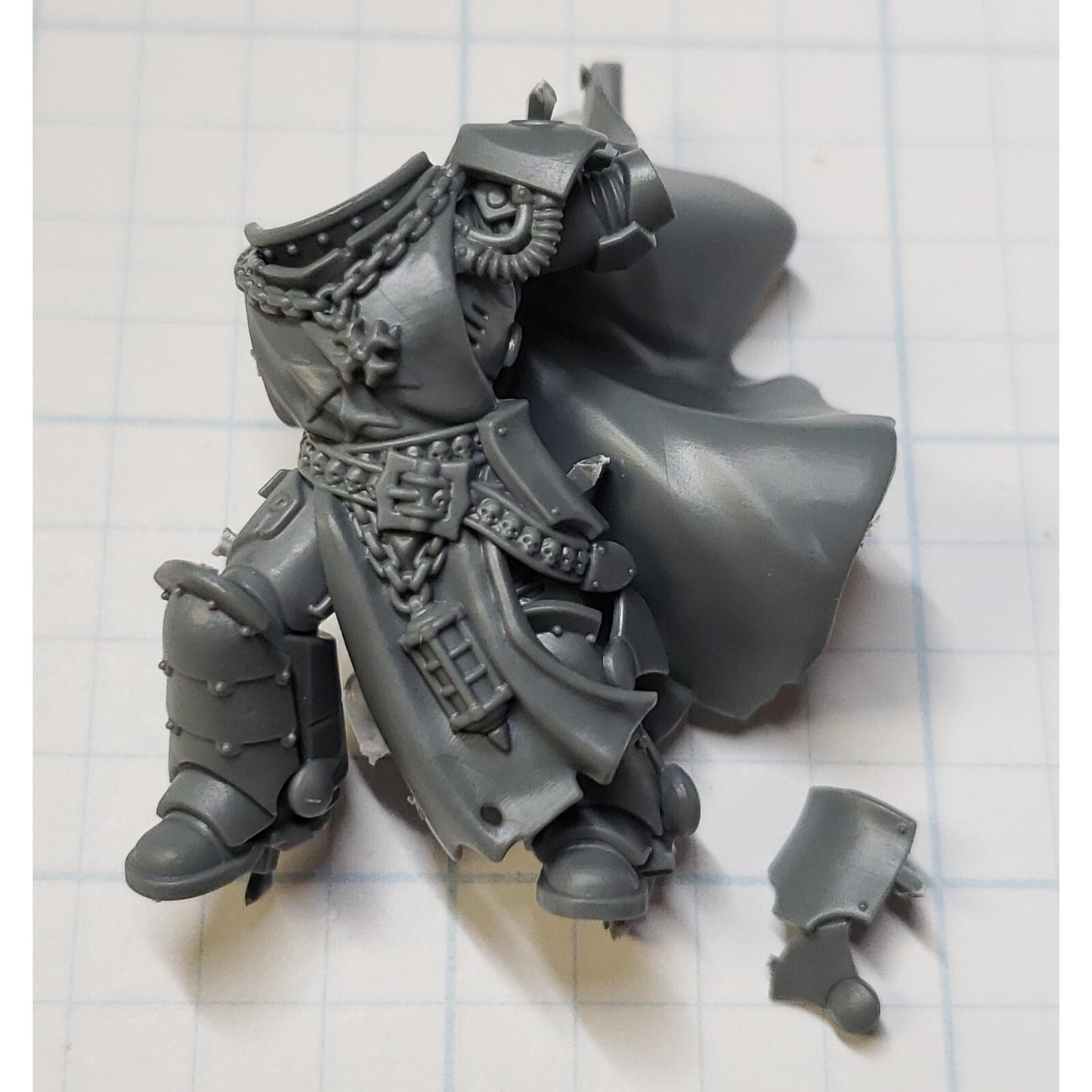 40k Black Templar Bits Marshal Power Armor Torso Legs Cape Set