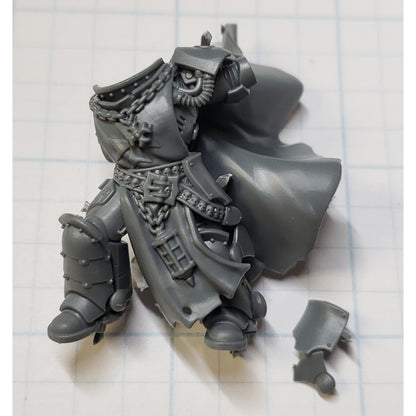 40k Black Templar Bits Marshal Power Armor Torso Legs Cape Set