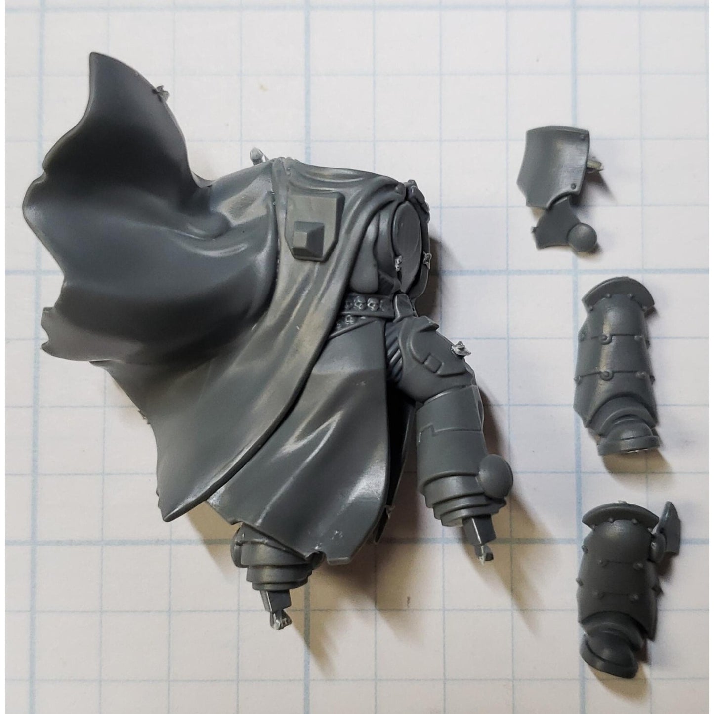 40k Black Templar Bits Marshal Power Armor Torso Legs Cape Set