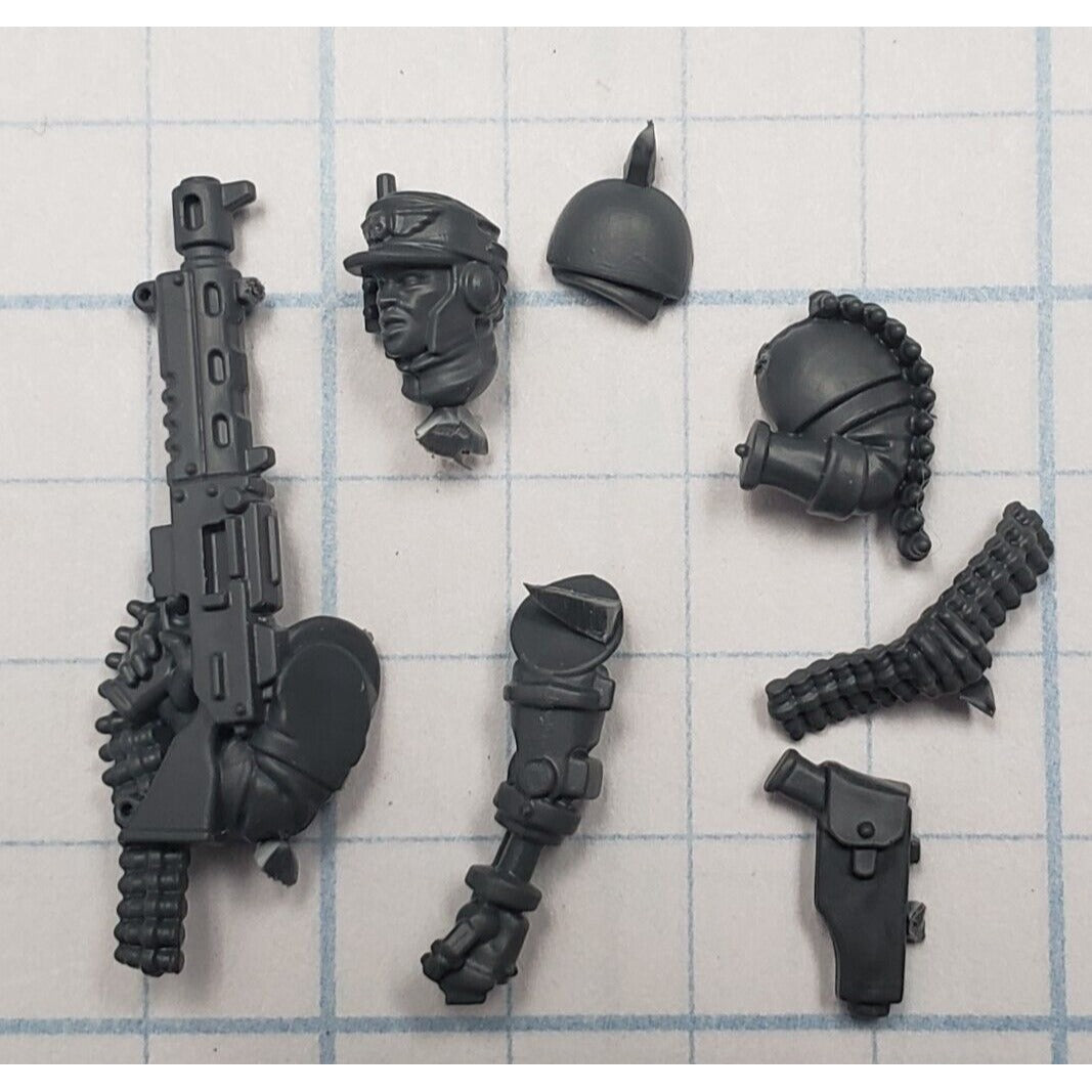 40k Astra Militarum Bits Cadian Upgrade Sgt w Bionics & Autogun Set