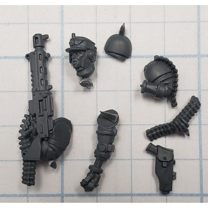 40k Astra Militarum Bits Cadian Upgrade Sgt w Bionics & Autogun Set