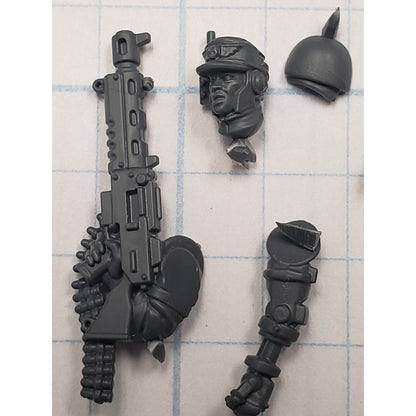 40k Astra Militarum Bits Cadian Upgrade Sgt w Bionics & Autogun Set