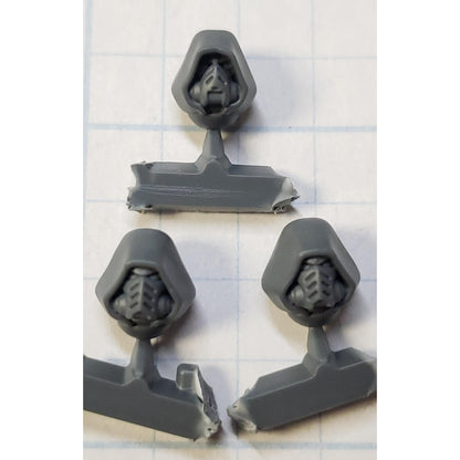 40k Dark Angels Bits Upgrade Hooded Veteran Helmet Respirator Heads x3 H29