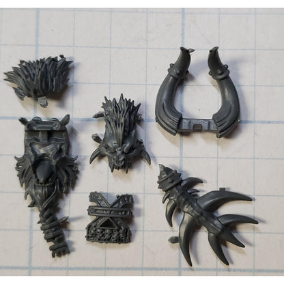 40k Chaos Space Marines Bits Daemon Prince Head Faction Set Khorne
