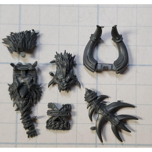 40k Chaos Space Marines Bits Daemon Prince Head Faction Set Khorne