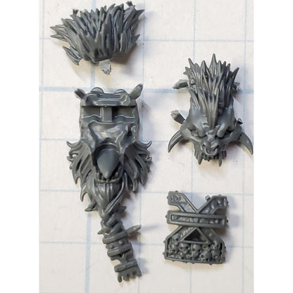 40k Chaos Space Marines Bits Daemon Prince Head Faction Set Khorne