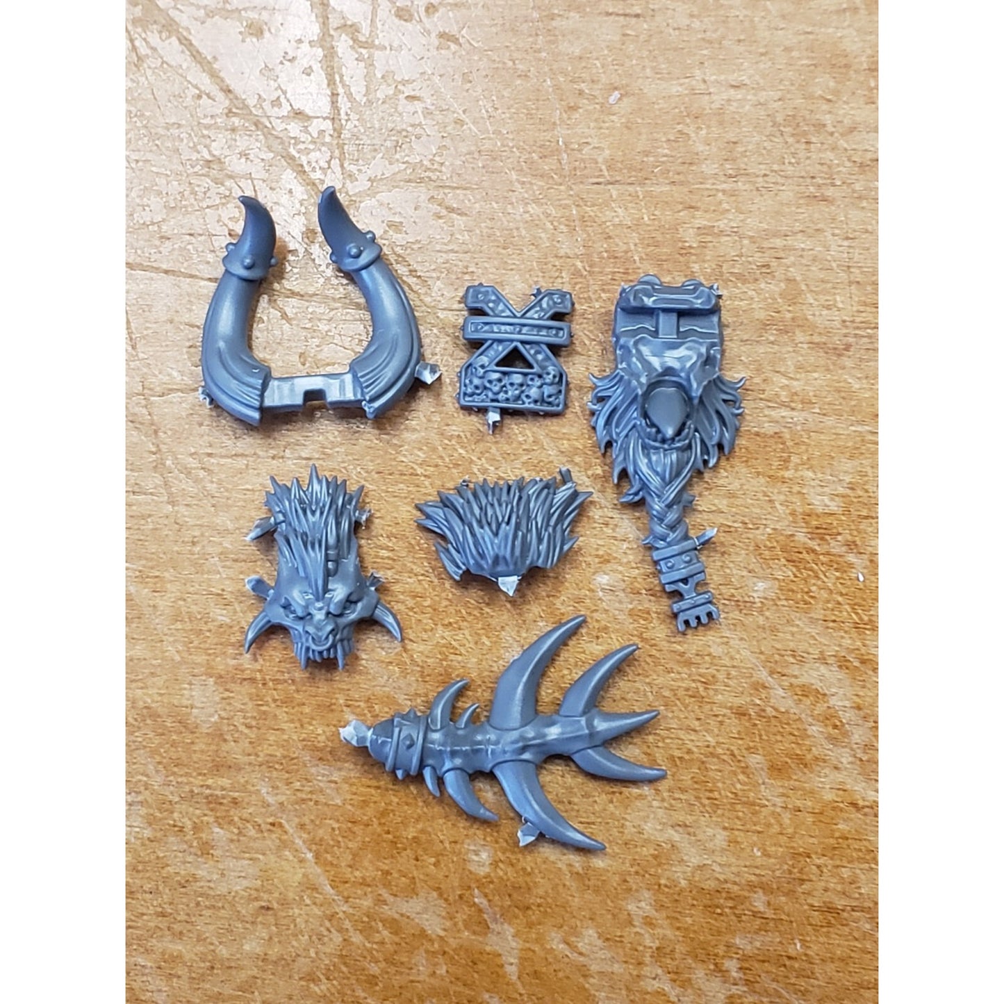 40k Chaos Space Marines Bits Daemon Prince Head Faction Set Khorne