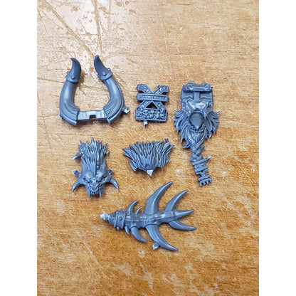 40k Chaos Space Marines Bits Daemon Prince Head Faction Set Khorne