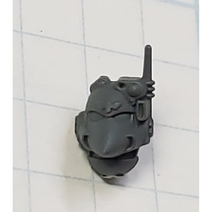30K Space Marine Bits Mark VI Assault Squad Sgt Helmet Head w Comm #34