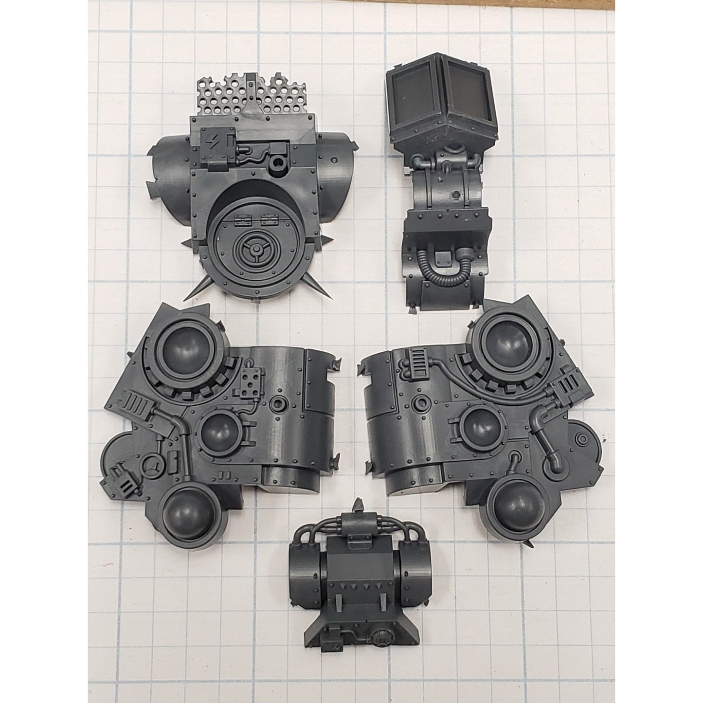 40k Ork Bits Deff Dread Armored Torso Set #01
