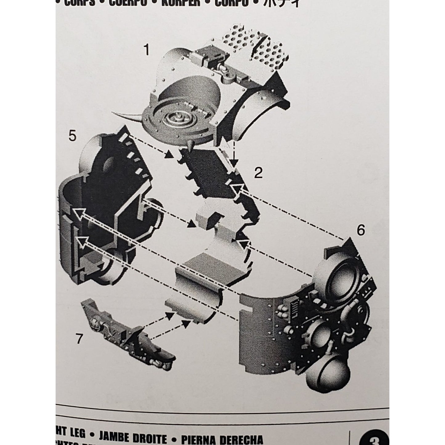 40k Ork Bits Deff Dread Armored Torso Set #01