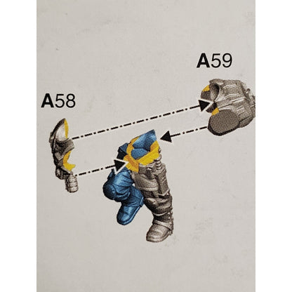 40k Astra Militarum Bits Cadian Shock Troops Torso Legs Set T58
