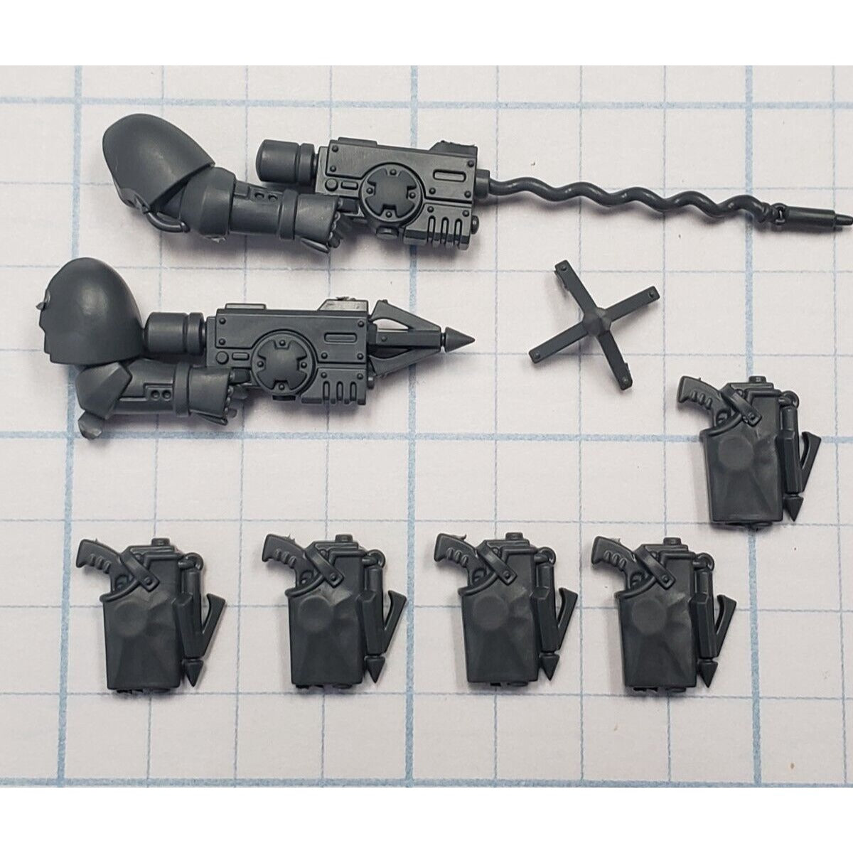 40K Space Marine Bits Reiver Grapnel Launcher & Holsters Set