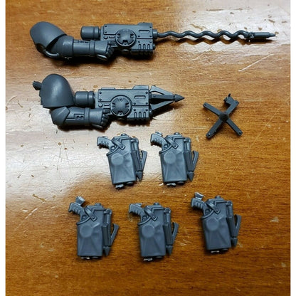 40K Space Marine Bits Reiver Grapnel Launcher & Holsters Set