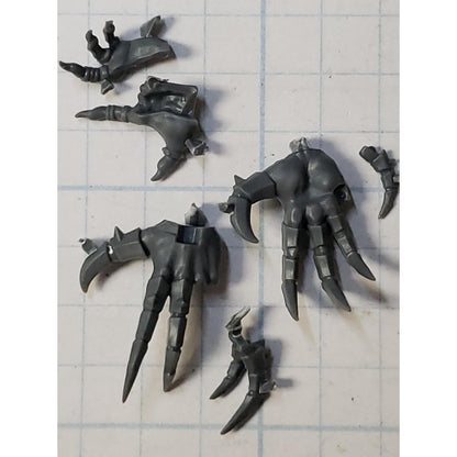 40k Chaos Space Marines Bits Daemon Prince Clawed Hands Set