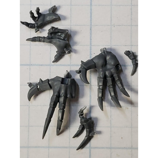 40k Chaos Space Marines Bits Daemon Prince Clawed Hands Set