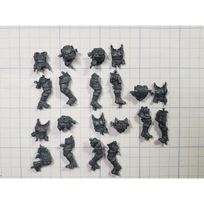 40k Astra Militarum Bits Cadian Shock Troops Torso Legs Set x 5