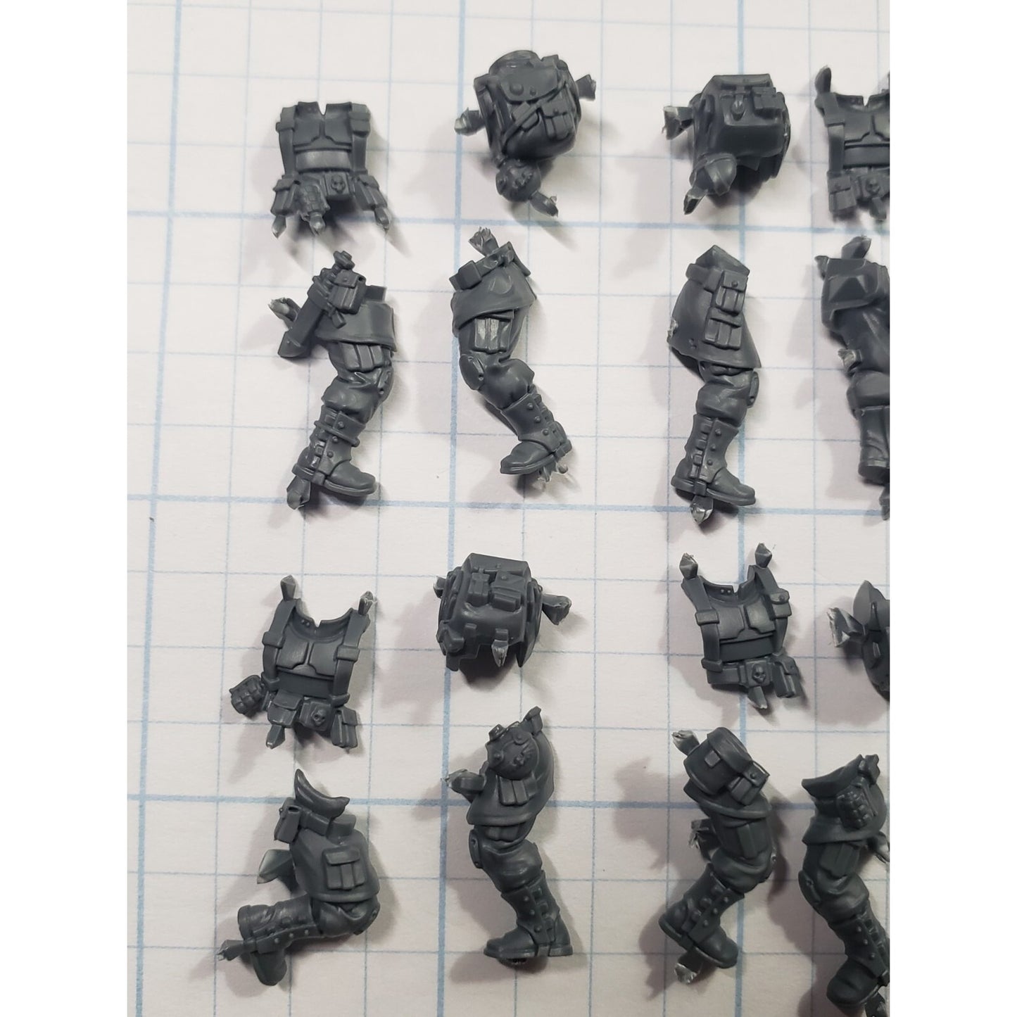 40k Astra Militarum Bits Cadian Shock Troops Torso Legs Set x 5